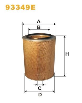 WIX FILTERS 93349E: Õhufilter