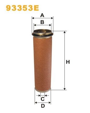 WIX FILTERS 93353E: Antrinis oro filtras