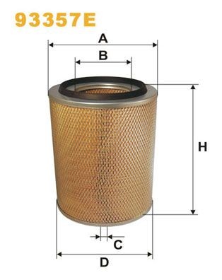 WIX FILTERS 93357E: Õhufilter