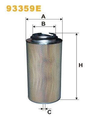 WIX FILTERS 93359E: Õhufilter