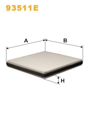 WIX FILTERS 93511E: Filter, salongiõhk Partikkelfilter