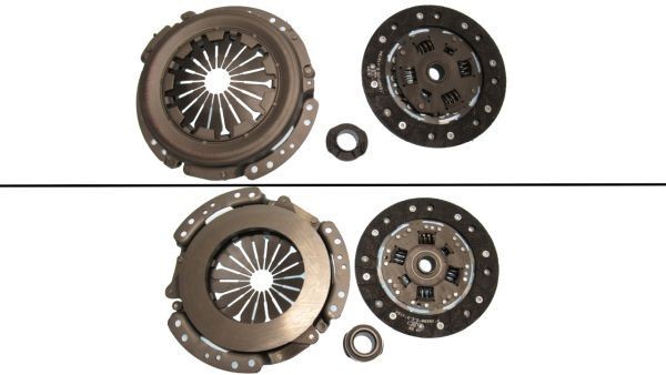 KAWE 955423: Kit ambreiaj cu placa de presiune ambreiaj, cu disc ambreiaj, cu rulment presiune