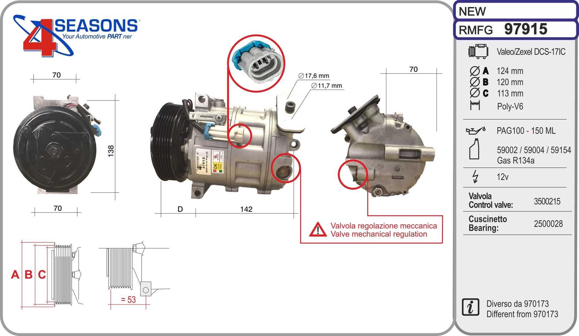 AHE 97915: AC-kompressor