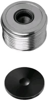 HELLA 9XU 358 038-191: Voľnobeżka alternátora s krytom