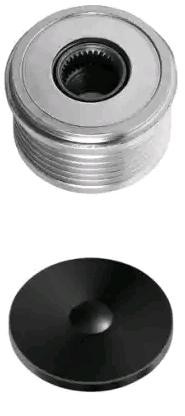 HELLA 9XU 358 038-311: Dispositivo ruota libera alternatore con calotta/coperchio