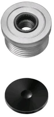 HELLA 9XU 358 038-411: Dispositivo ruota libera alternatore con calotta/coperchio
