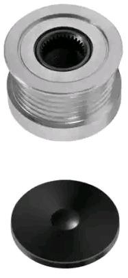 HELLA 9XU 358 038-471: Poulie roue libre, alternateur avec cache