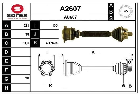 SNRA A2607: Planetara 521mm