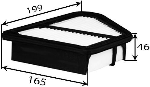 JS ASAKASHI A28009: Gaisa filtrs