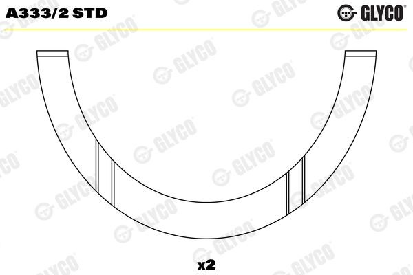 GLYCO A333/2 STD: Saiba distantier, arbore cotit