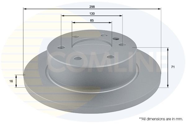 COMLINE ADC1639: Piduriketas Comline Ø: 298mm, täis, Ø: 298mm, kaetud