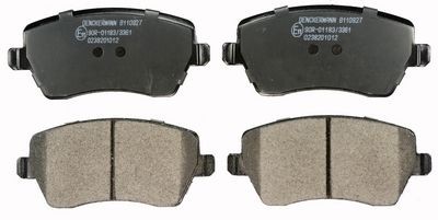 DENCKERMANN B110927: Plaquettes de frein Essieu avant