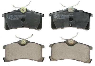 DENCKERMANN B110936: Plaquettes de frein Essieu arrière