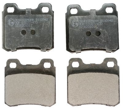 DENCKERMANN B110942: Brzdové platničky Zadna naprava