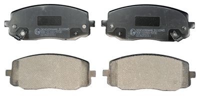 DENCKERMANN B110945: Plaquettes de frein Essieu avant