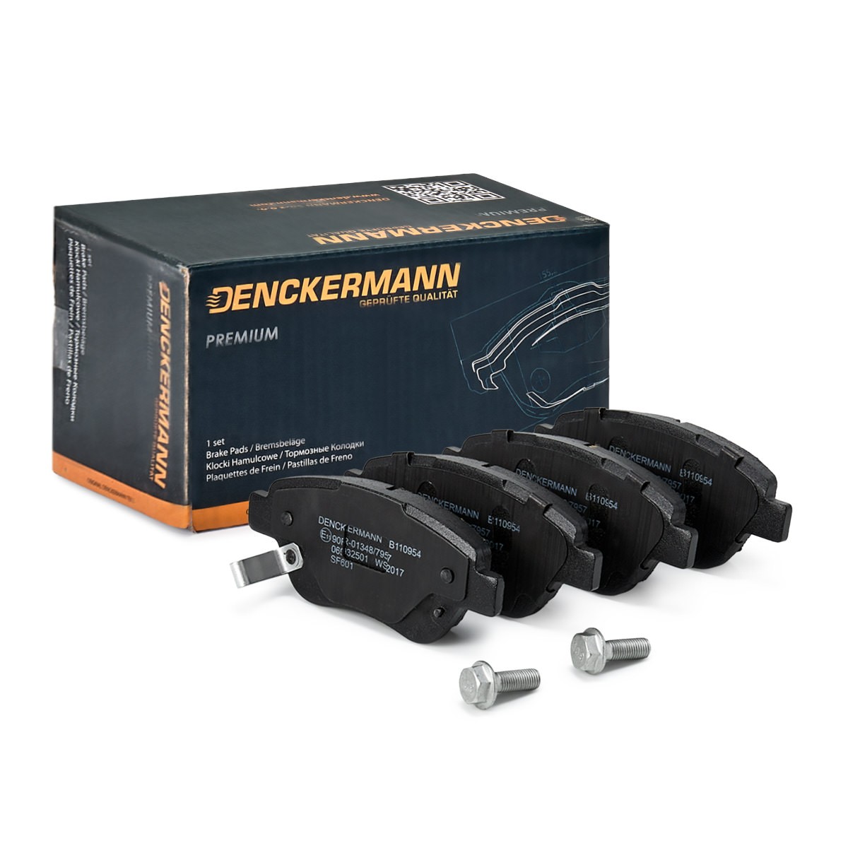 DENCKERMANN B110954: Bremsbeläge Vorderachse