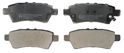 DENCKERMANN B110967: Bremsbeläge Hinterachse