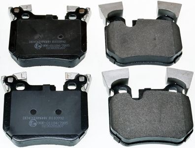 DENCKERMANN B110992: Pastilhas de travão Eixo traseiro