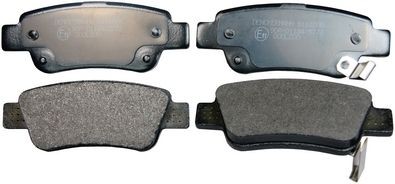DENCKERMANN B111008: Kit pastiglie freni Assale posteriore