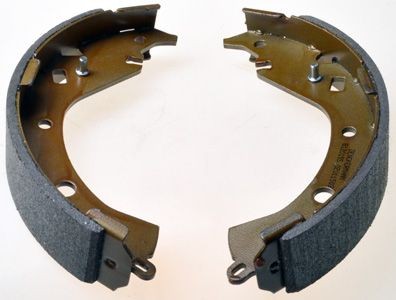 DENCKERMANN B120155: Set saboti frana puntea spate, 228mm