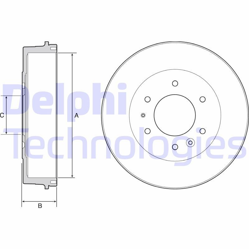 DELPHI BF527: Piduritrummel 346mm