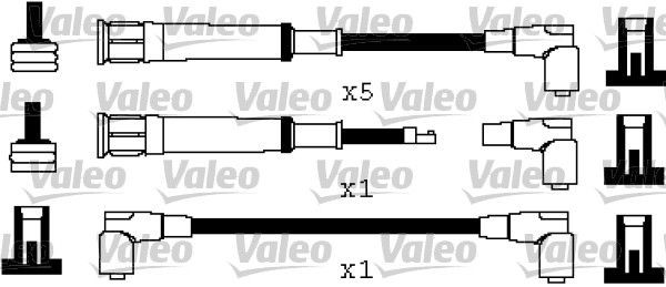 VALEO 346377: Augstsprieguma vadu komplekts Silikons, 360mm