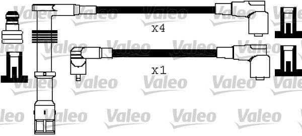 VALEO 346380: Set cablaj aprinder Silicon, 930mm