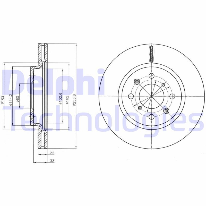 DELPHI BK1309: Hjullager uten turtallsensor, uten integrert hjullager, med ABS senorring