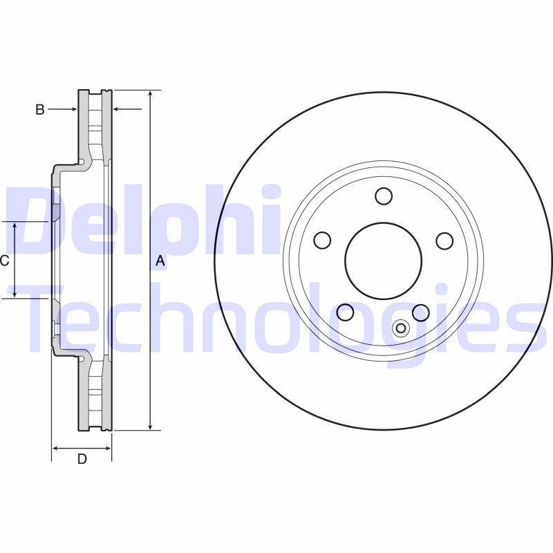 DELPHI BK1432: Kit cuscinetto ruota senza sensore n° giri, senza bullone fissaggio ruota, senza cuscinetto ruota integrato, senza anello sensore ABS