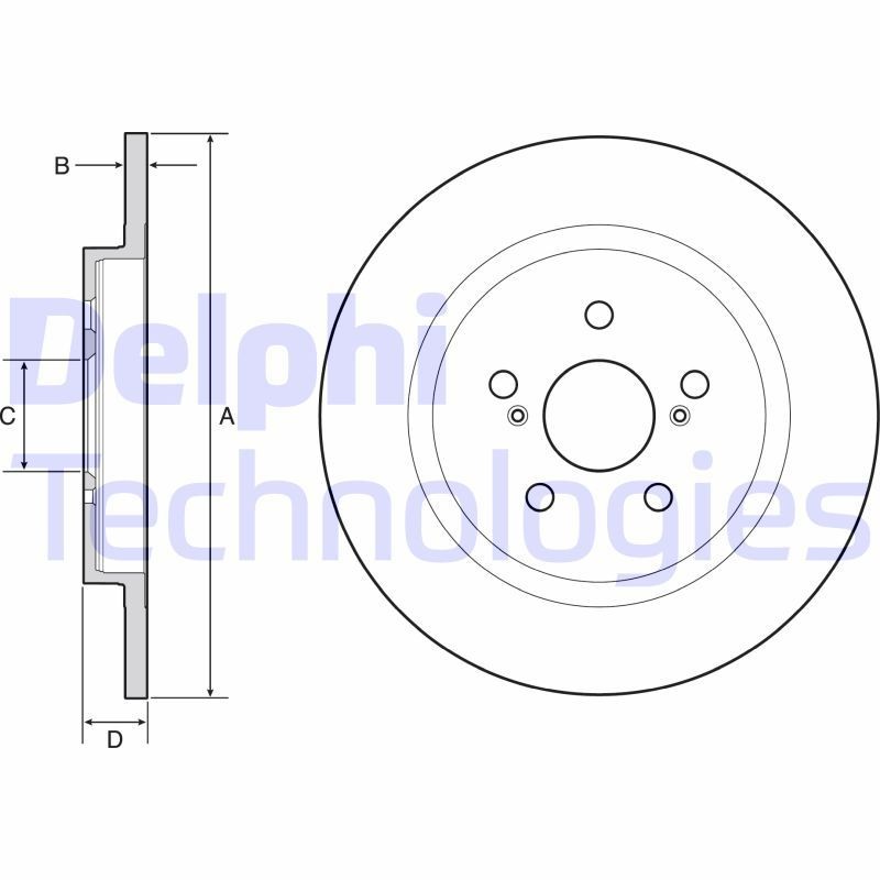 DELPHI BK1436: Hjullager med turtallsensor, uten integrert hjullager, uten ABS sensorring