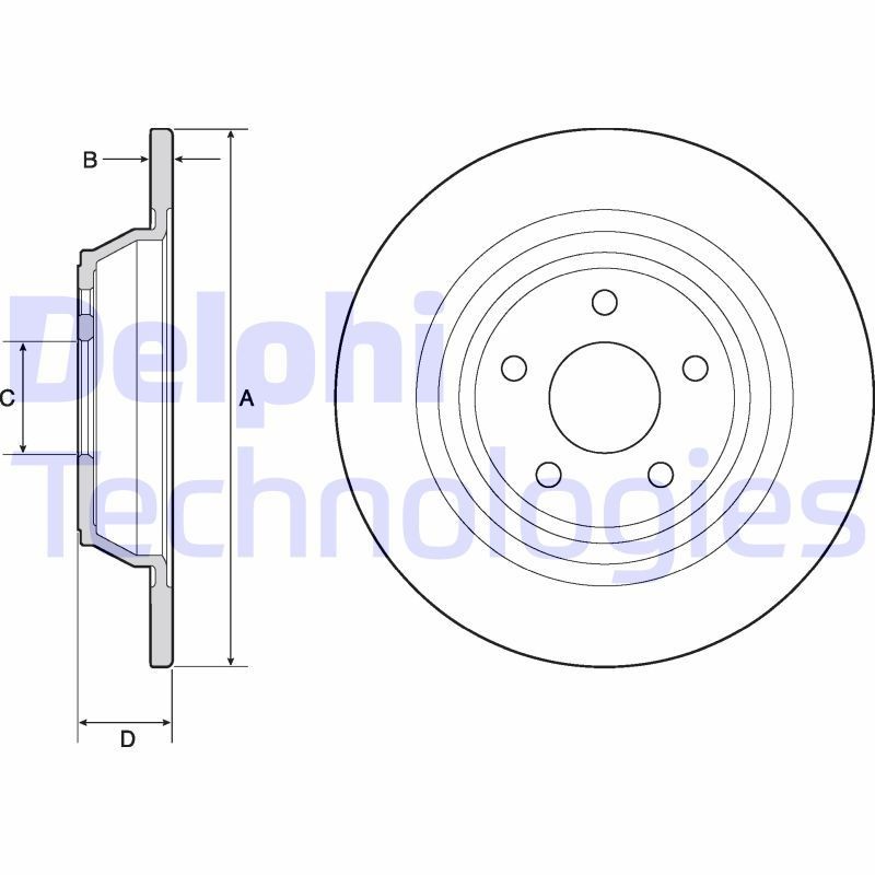 DELPHI BK1499: Hjullager uten turtallsensor, uten hjulfestebolt, uten integrert hjullager, uten ABS sensorring