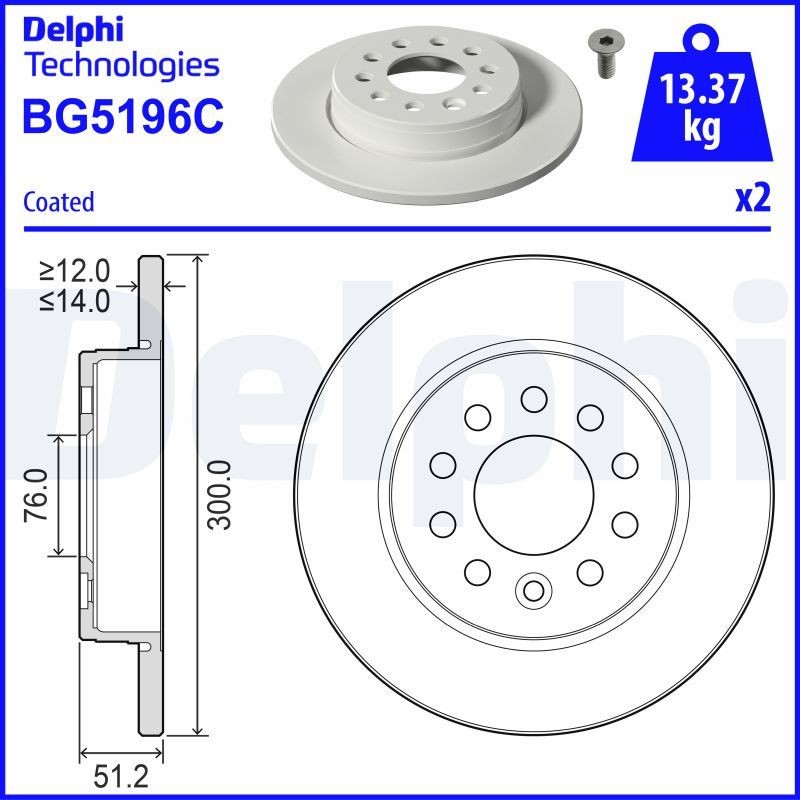 DELPHI BK690: Juego de cojinete de rueda sin sensor de revoluciones, sin perno de sujeción de rueda, sin cojimete rueda incorporado, sin anillo sensor ABS