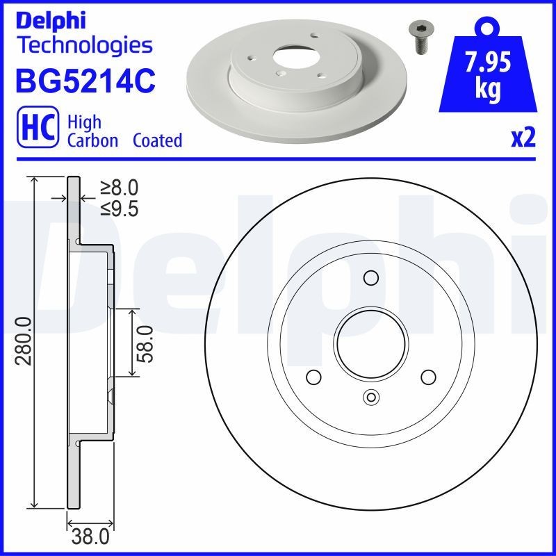 DELPHI BK710: Rato guolio komplektas be RPM jutiklio, be rato tvirtinimo smeigių, be integruoto rato guolio, be ABS jutiklio žiedo