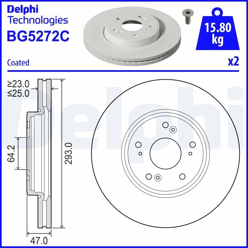DELPHI BK831: Rato guolio komplektas be RPM jutiklio, be integruoto rato guolio, su ABS jutiklio žiedu