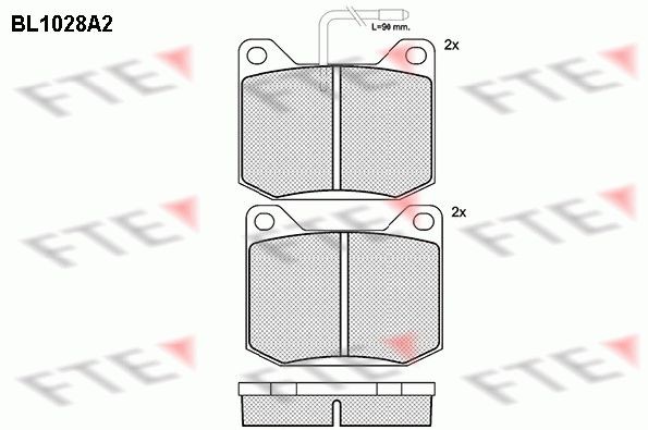 FTE BL1028A2: Bremsbeläge