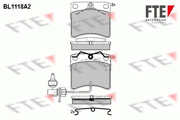 FTE BL1118A2: Piduriklotsid
