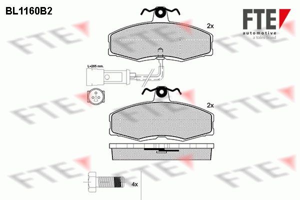 FTE BL1160B2: Piduriklotsid