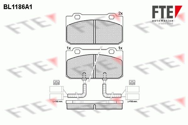 FTE BL1186A1: Plăcuțe de frână