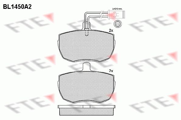 FTE BL1450A2: Piduriklotsid