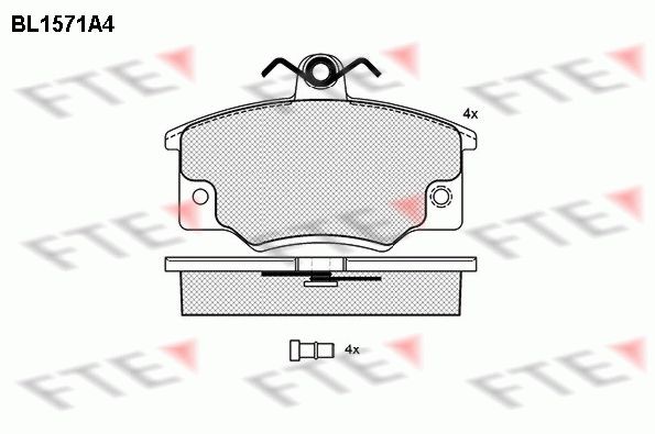 FTE BL1571A4: Piduriklotsid