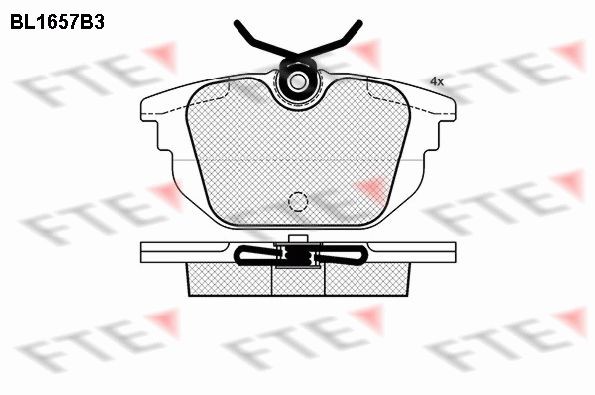 FTE BL1657B3: Piduriklotsid