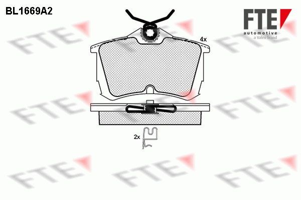 FTE BL1669A2: Plăcuțe de frână