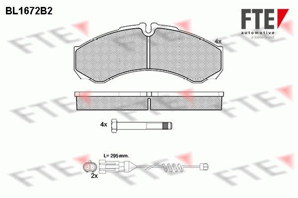 FTE BL1672B2: Piduriklotsid