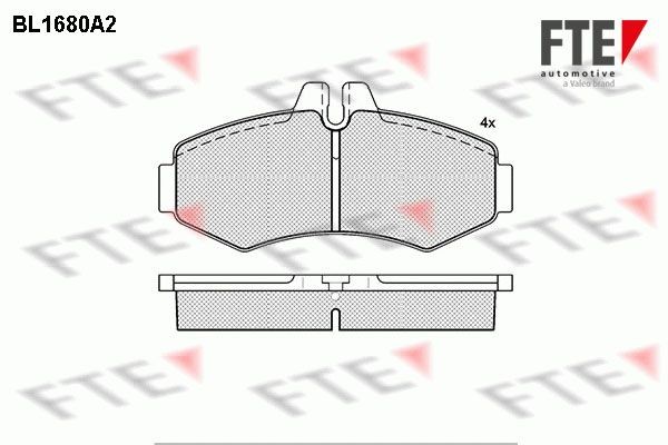 FTE BL1680A2: Plăcuțe de frână