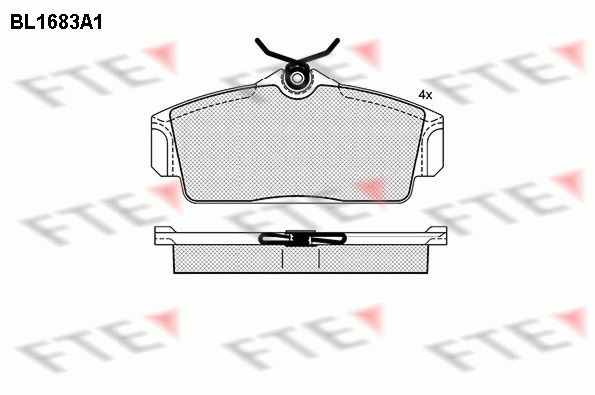 FTE BL1683A1: Plăcuțe de frână
