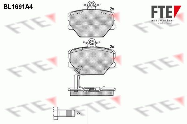 FTE BL1691A4: Plăcuțe de frână