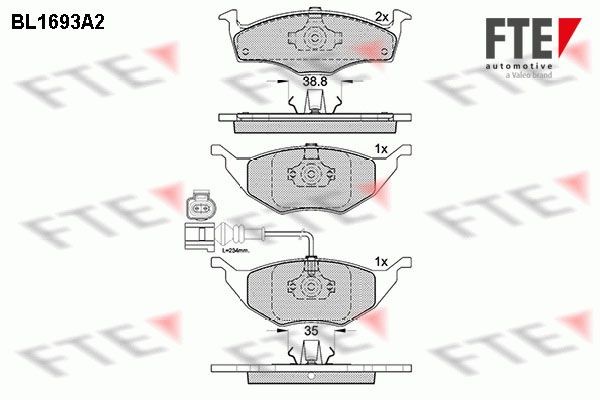 FTE BL1693A2: Piduriklotsid