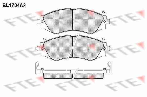 FTE BL1704A2: Piduriklotsid