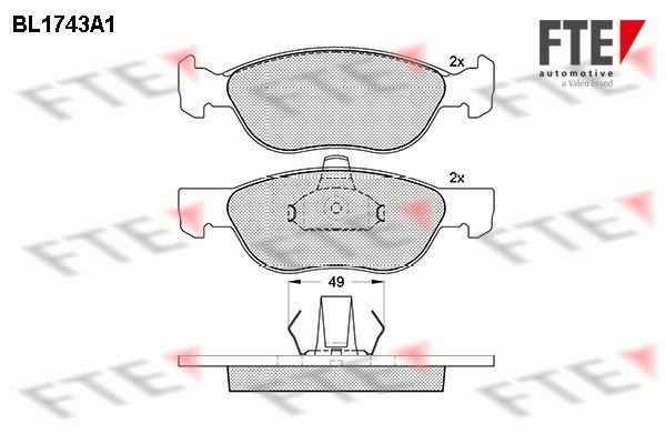 FTE BL1743A1: Piduriklotsid