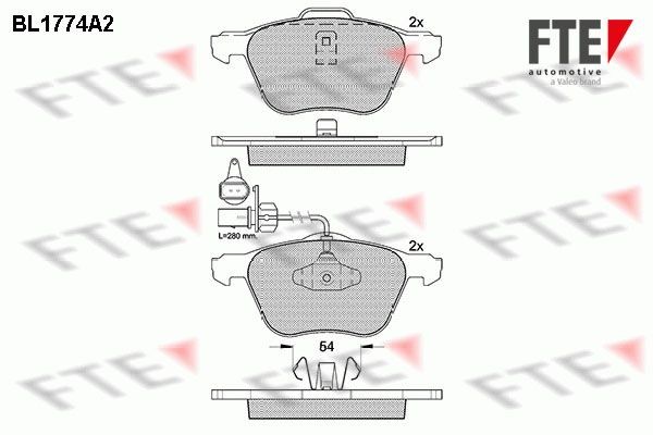 FTE BL1774A2: Piduriklotsid